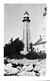 Lighthouse, Caribou Island, Ontario Phare, île Caribou, Ontario (50583714998).jpg