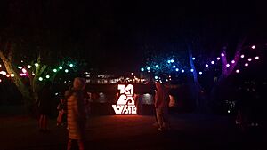Lights by river. Te Tairāwhiti Arts Festival 2020 03