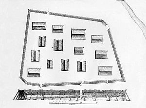 Lisianski Sapling Fort Sketch 1804