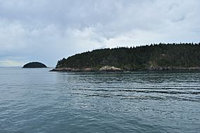 Looking roughly south to Decatur Island, James Island in the distance 01 (20276408790).jpg