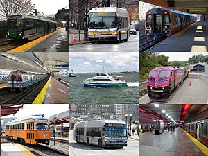 MBTA services sampling excluding trolleybus