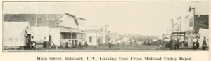 Main Street of Skiatook, Indian Territory