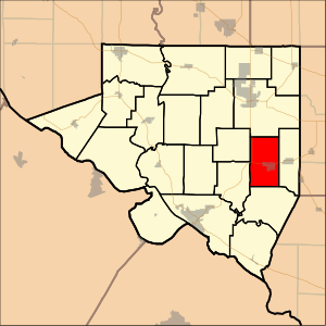 Location in Randolph County