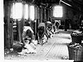 Men in Shearing Shed Shearing Sheep at Bungaree(GN07458)