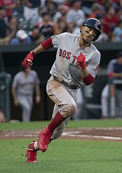 Mookie Betts running 2018