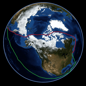 Nordwestpassage NASA Worldwind-globe
