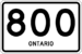 Ontario Highway 800 shield
