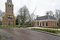 Overzicht van de ligging kerk ten opzichte van de pastorie - Winsum - 20530301 - RCE