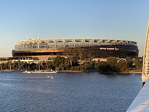 Perth Stadium at sunset, Western Australia, November 2023 01