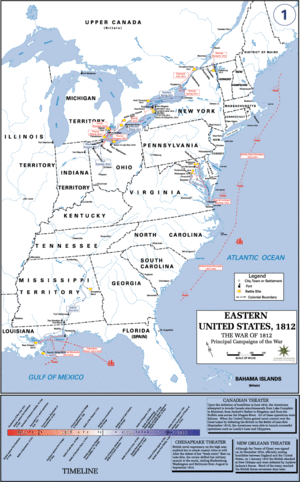 Principal Campaigns of the War of 1812