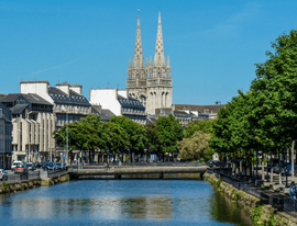 The Odet River in the centre of Quimper