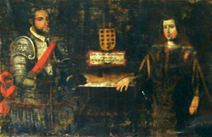 Retratos de D. Pedro de Castro e D. Isabel Ponce de Leão (séc. XVII) - Palácio Ficalho, Serpa