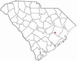 Location of Lane, South Carolina