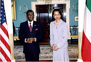 Secretary Rice and President Obiang
