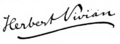 Signature of Herbert Vivian
