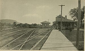 Simsbury station, circa 1900