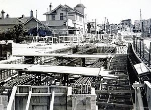 Stuart Street Extension - Overbridge 1952