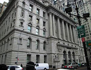 Surrogate's Courthouse Hall of Records 31 Chambers Street from west
