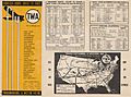 TWA Transcontinental Routes and Map 1933