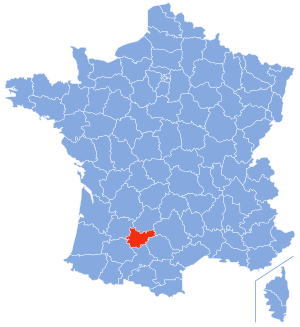 Location of Tarn-et-Garonne in France