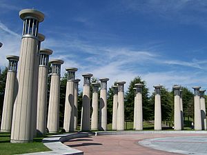 Tennessee Bicentennial Mall - carillon pillars