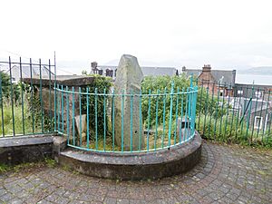 The Granny Kempock Stone, Gourock, Inverclyde. A possible menhir