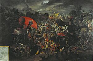 The Sad Night (Noche Triste) (Conquest of Mexico) Painting