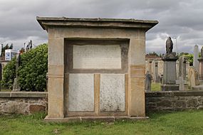 The grave of William Caddell, Larbert Churchyard