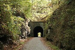 Tunnel Hill, high point and eponym of the Tunnel Hill State Trail