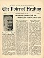 Voice of Healing Magazine Cover, May 1948