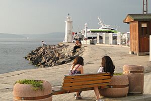 Waterfront Scene - Canakkale - Dardanelles - Turkey (5731090570)