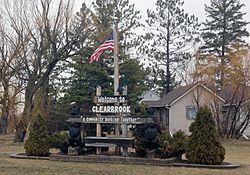 Welcome to Clearbrook Minnesota sign