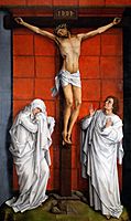 Weyden Christ on the Cross with Mary and St John