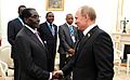 Президент России Владимир Путин с Президентом Зимбабве Робертом Мугабе 3