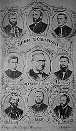 A.H.Škultéty a prof. zbor slov. ev. gymnázia v Revúcej - 1868