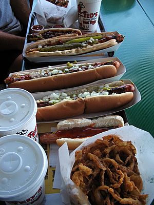 A line up of dogs