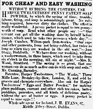 Advertisement for Penny Patent Soap Powder