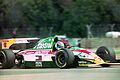 Alessandro Zanardi - Lotus 107 during practice for the 1993 British Grand Prix (32873601273)