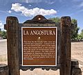 Algodones, New Mexico (La Angostura historical marker)