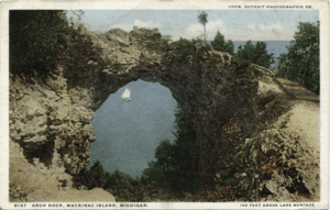 Arch Rock, Mackinac Island, Mich (NYPL b12647398-62050) cropped