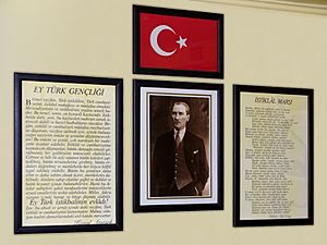 Atatürk schoolroom wall