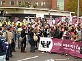 BBC Television Centre Question Time BNP Protest