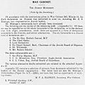 Balfour Declaration War Cabinet minutes appendix 17 October 1917