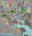 Baltimore neighborhoods map