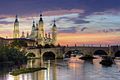 Basilica of Our Lady of the Pillar and the Ebro River, Zaragoza