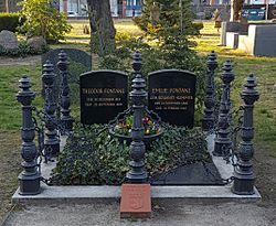 Berlin Französischer Friedhof II Grab Theodor Fontane 2022 sc
