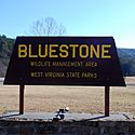 Thumbnail image of Bluestone Lake WMA entrance sign