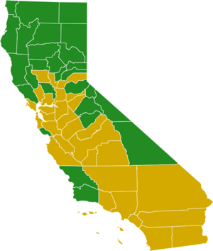 California Democratic Presidential Primary Election Results by County, 2016