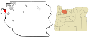 Location in Oregon
