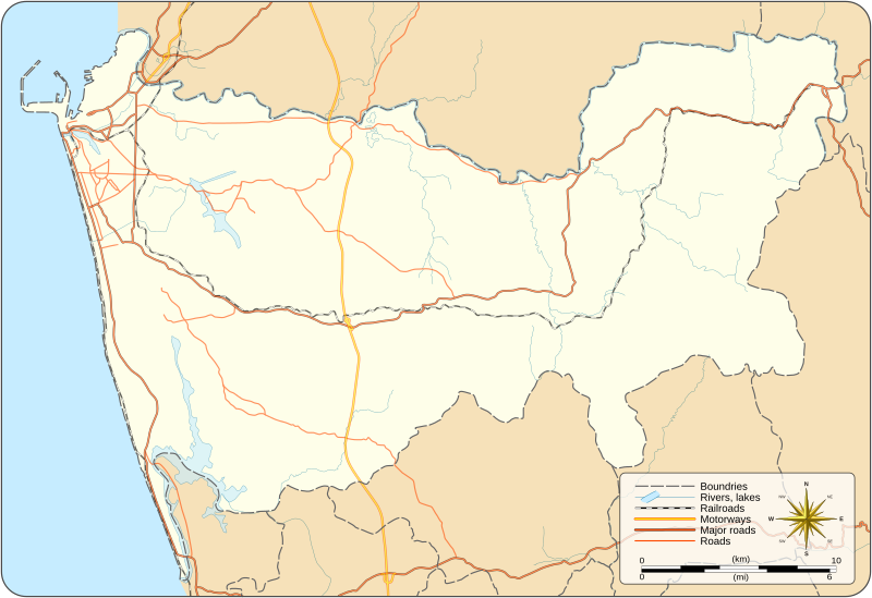 Image: Colombo district location map